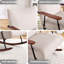 Chaise berçante moderne avec mousse haute - Accent beige pour support de fauteuil en métal-1405797543