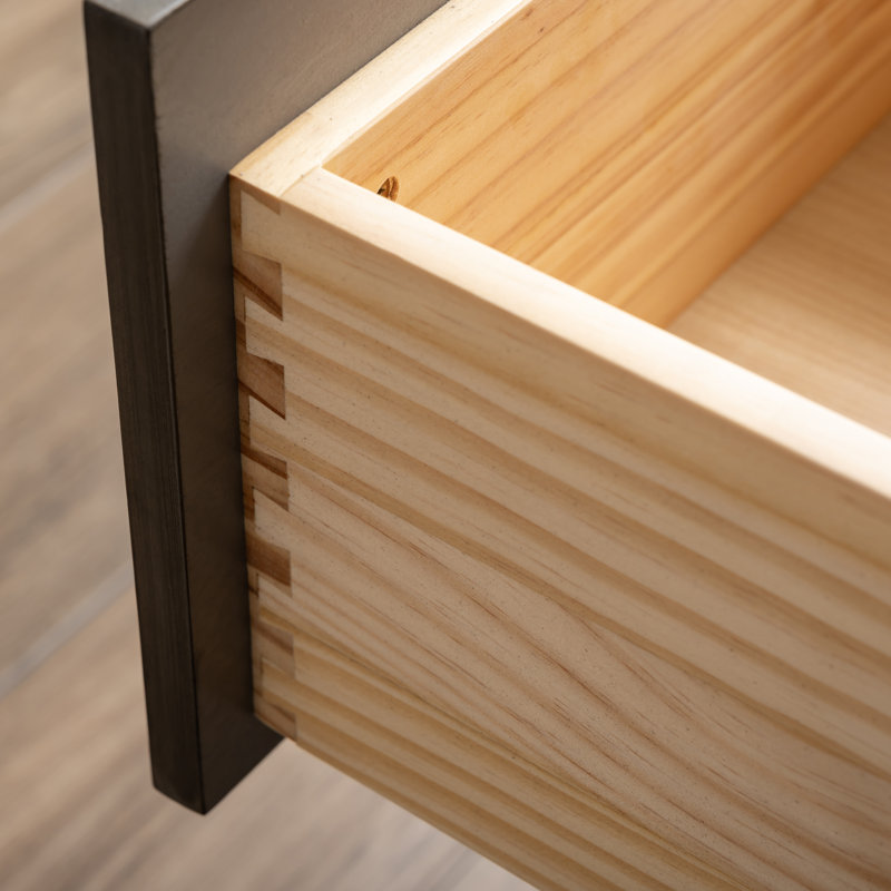 Ensemble de meuble-lavabo double 54 po Keri, Gris fumée