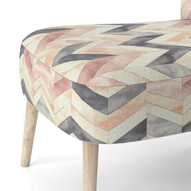 Chaise d'appoint Contemporary Boho, Chaise d'appoint sans accoudoirs