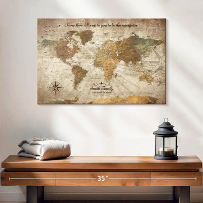 Personnalisé «Be The Navigator I Push Pin World» par Amandalyn