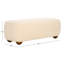 Repose-pieds rectangulaire Carrah avec pieds en bois Carrah-22872258