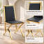 Ensemble de 2 chaises rembourrées en cuir polyuréthane avec structure en métal-831651330-831651331-831651333
