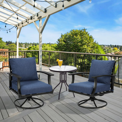 Outdoor Water-resistant Deep Seat Cushion Set