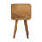 Solid Wood Mini Curved Nightstand, 2-Drawers, Oak-Ish, Light Brown-1459791365