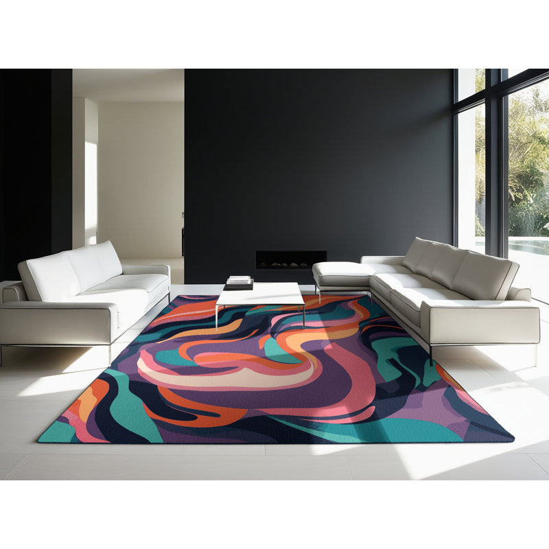 Tapis Neon Reverb, Rectangulaire 3 pi x 5 pi