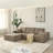 110" Cloud Modular Sectional Sofa With Ottoman, No Assembly Required, Boneless Couch Design, Includes 2 Pillows，3 Seater With Ottoman, For Living Rooms And Bedrooms-1760829675