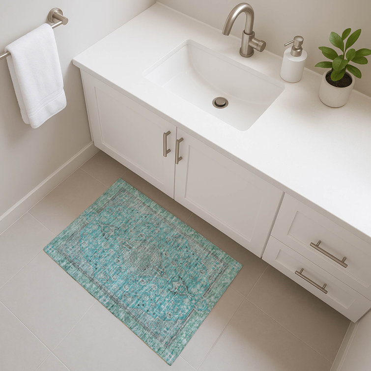 Premium Machine Washable Baford AMF1651 Global Rug