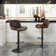 Swivel Upholstered Adjustable Height Counter Stool