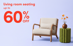 living room seating clearance