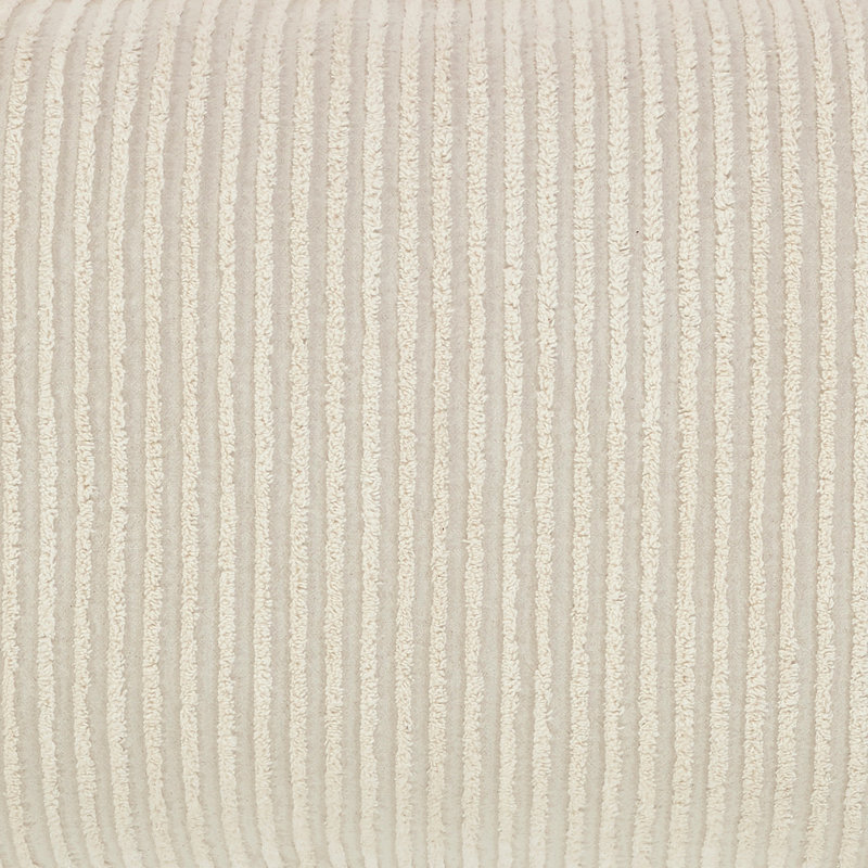 Jullian 100% Cotton Tufted Pillow Sham, Modern Stripe Design, Soft Breathable Decorative Cover, OEKO-TEX Certified, Machine Washable, Euro (26" x 26"), Ivory, All-Season