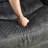 87" Wide Modern Skin-Friendly Microfiber Manual Reclining Sofa With Soft Seat-120234884