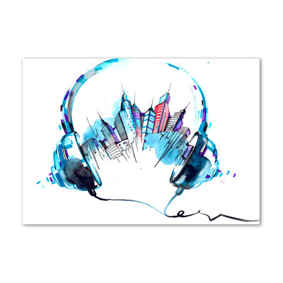 Sounds of the city 1 Piece Wrapped Canvas Wall Art