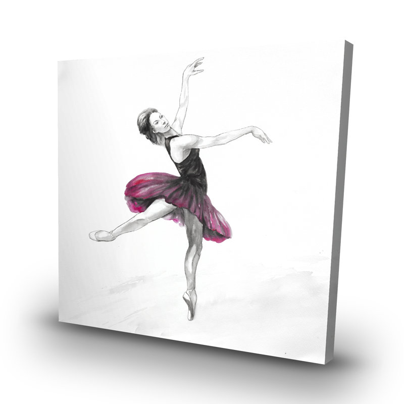 Small ballerina - 32"x32" art on canvas