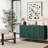 Modern Lacquered 4 Door Wooden Cabinet Sideboard Buffet Server Cabinet Storage Cabinet-1892068780