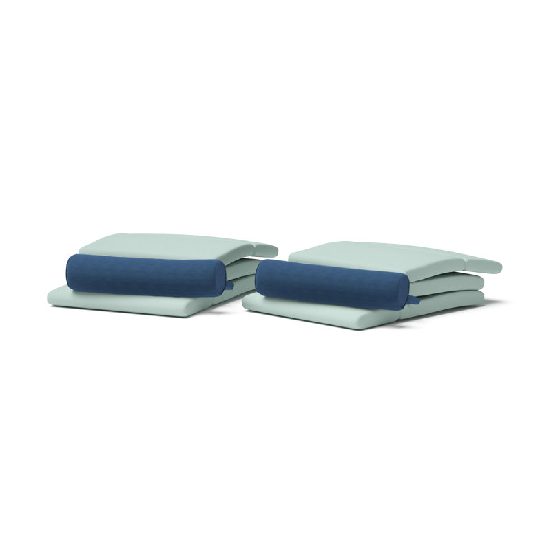 Winnie Outdoor 3'' Chaise Lounge Seat / Back Cushion, Spectrum Indigo Sunbrella®