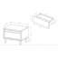 Glausen 51.7cm W Plywood / Laminate Board Bedside Table