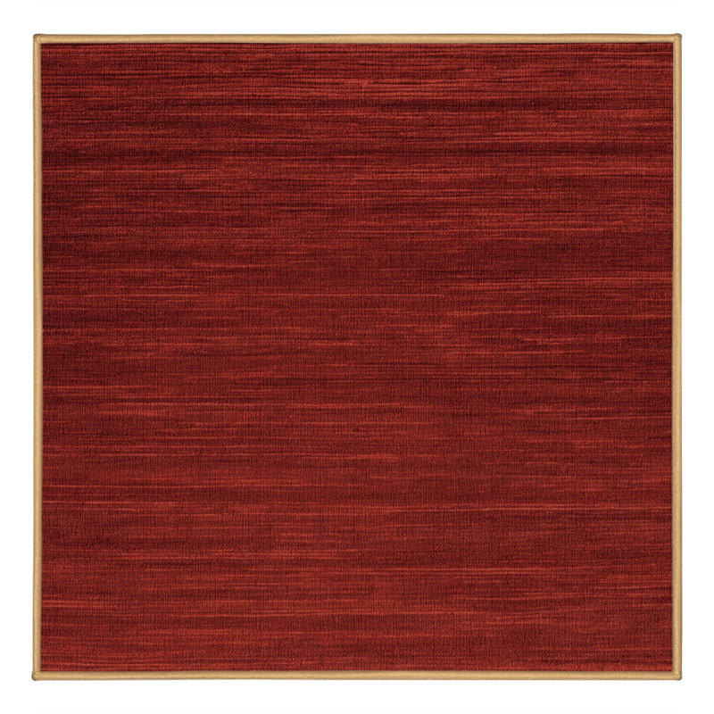 Tapis brun uni lavable à la machine, Carré 5 pi