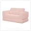 Canapé-lit convertible 2 en 1 pliant, canapé-lit en velours côtelé moderne avec 2 coussins, causeuse futon rembourrée avec lit escamotable pour le salon-155384768-155384770
