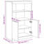Basak 100cm H x 60.5cm W Standard Bookcase-235956988