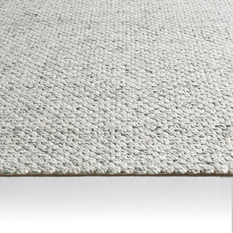 Scandinavia Rakel Wool Area Rug in White, Rectangle 10' x 14'