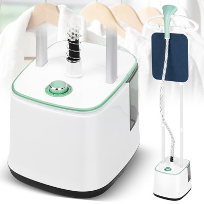 Machine à vapeur pour vêtements, machine à vapeur sur pied puissante de 2000 W, 10 niveaux de vapeur, réservoir d'eau de 2,7 L pour 90 minutes de cuisson à la vapeur, parfait pour un usage commercial et domestique