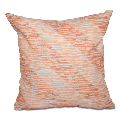 Beach Vacation Geometric Reversible Throw Pillow