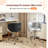 PU Modern Accent Swivel Chair Office Chair Adjustable Height For Home Office & Living Space-768628879