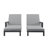 Hoyt Outdoor Metal Double Chaise Lounge-356892664