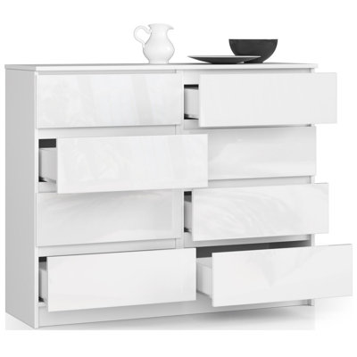 Alessio 8 Drawer 120Cm W Double Dresser