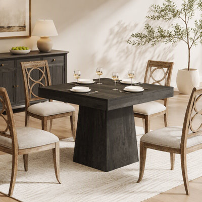 31.5" Dining Table, Square Farmhouse Kitchen Table Dinner Table for 4