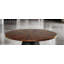 Table basse ronde de style contemporain avec base cylindrique