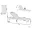 Jaque 197cm Long Reclining Acacia Single Chaise