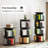 Rotating Bookshelf, 360 Display Bookcase Storage Rack For Kids & Adults