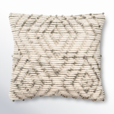 Cait 20" x 20" Embroidered Throw Pillow