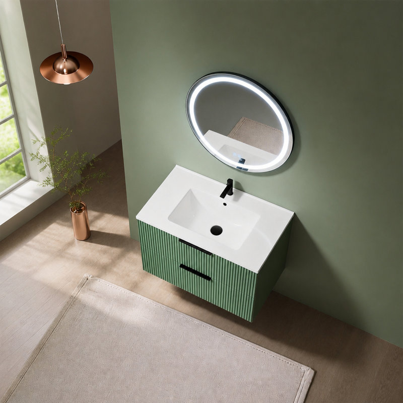 Single Bathroom Vanity with Ceramic Top