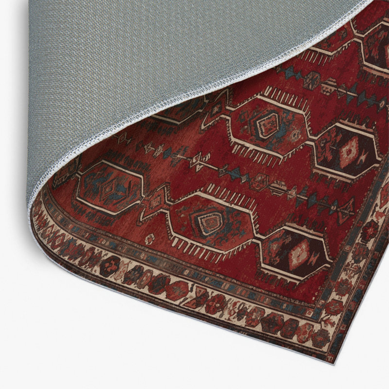 Tapis d'intérieur et d'extérieur noir Persian, Rectangulaire 2 pi x 3 pi