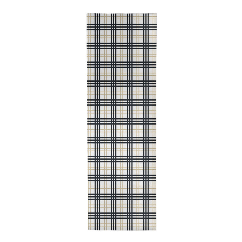 Plaid Indoor Rug, Round 5'