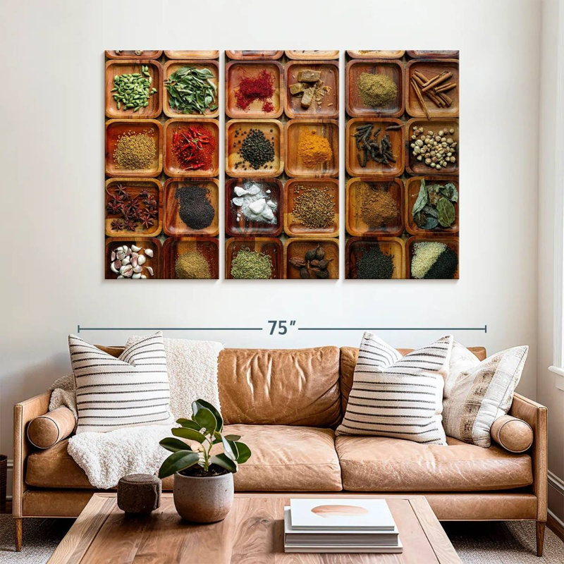 Yarlin Herbs And Spices Selection, 42" H x 65" W