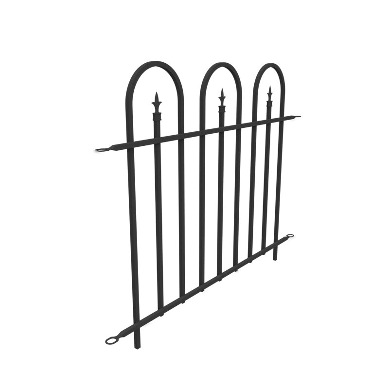 91.5cm H x 123cm W Steel Fence Panels Included