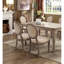 Ensemble de 2 chaises de style transitionnel rustique et d'appoint de salle à manger avec siège rembourré en tissu et cuisine élégante-962584689-962584691