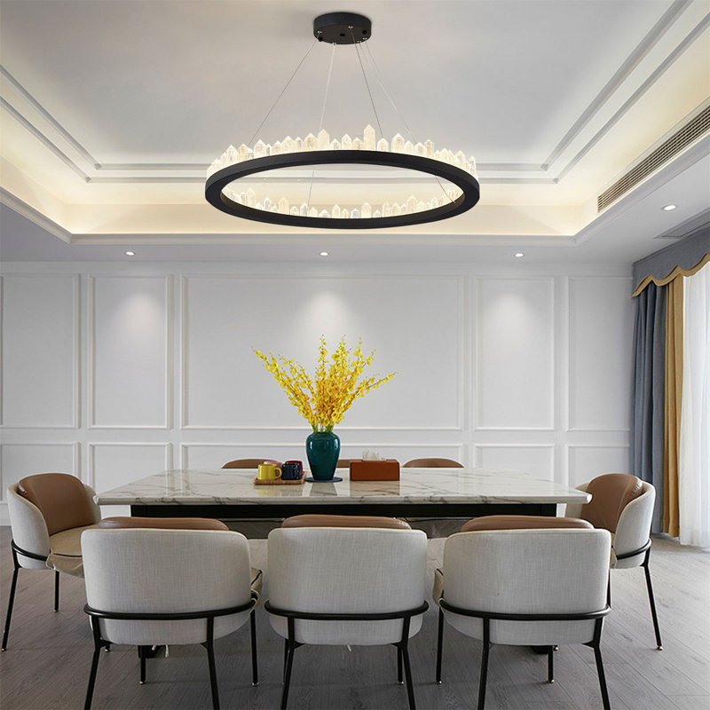 Alayanna LED Kitchen Island Wagon Wheel Chandelier