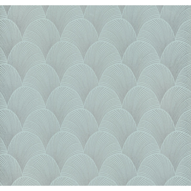Papier peint métallique festonné, Beige