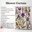 Rideau de douche 1 pièce Violet Blossoms-712543193