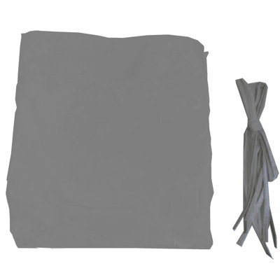 Universal Canopy Cover Replacement For 12X9 Ft Curved Outdoor Pergola - Grey. Fabric With Protection, Water-Repellent, And Fade- Properties. Retractable Two Shading. Simple Assembly. Fits Structure.