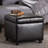 Leitch Faux Leather Ottoman-16388068