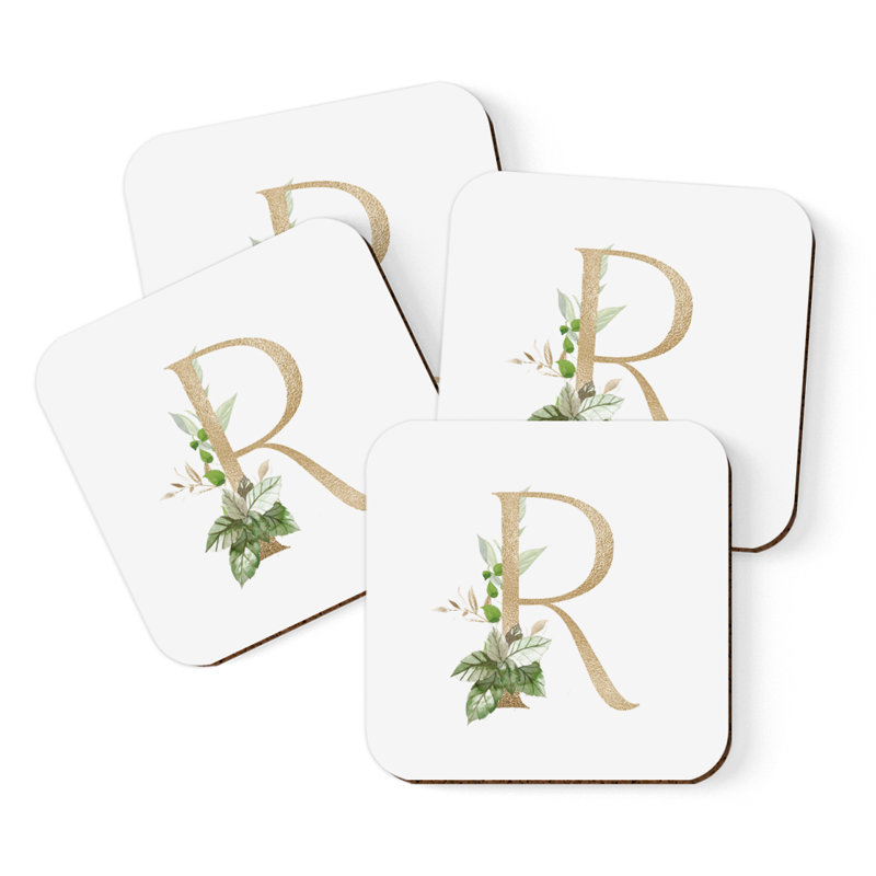 Sous-verre à monogramme Exotic, R