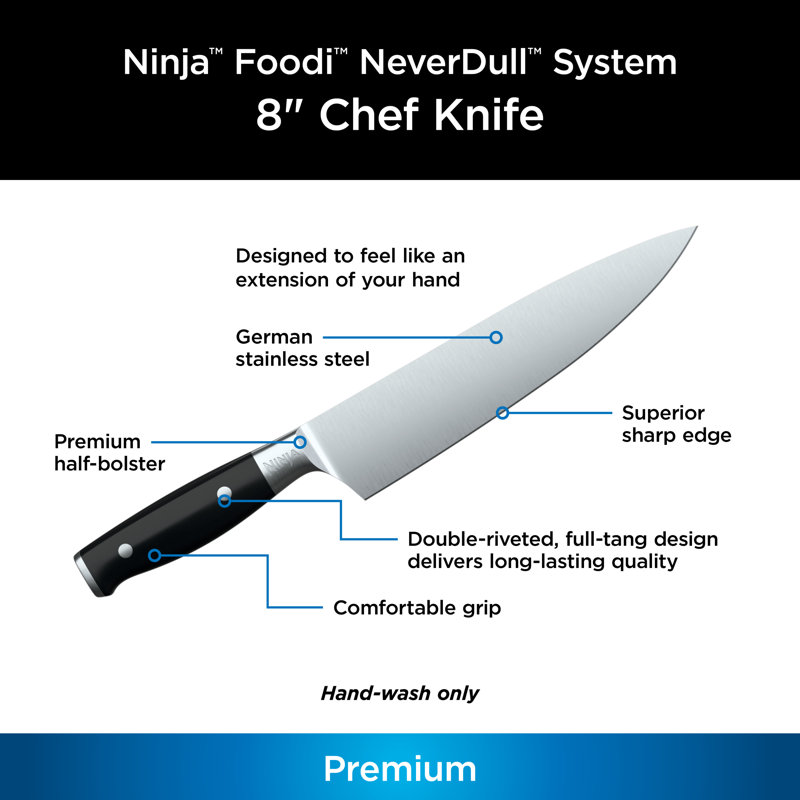 Ninja Foodi Neverdull System 8-inch Chef Knife