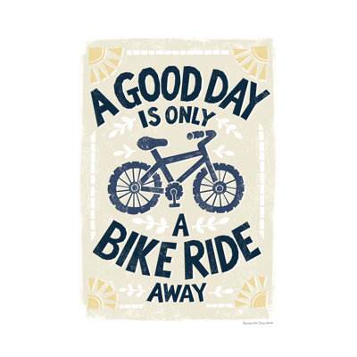 Good Day Bike Ride by Alexandra Snowdon - Wrapped Canvas Print