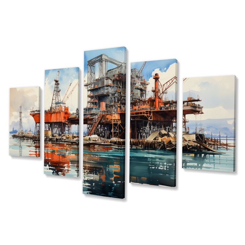 Sarcelle à huile Rigs Fields Offshore II