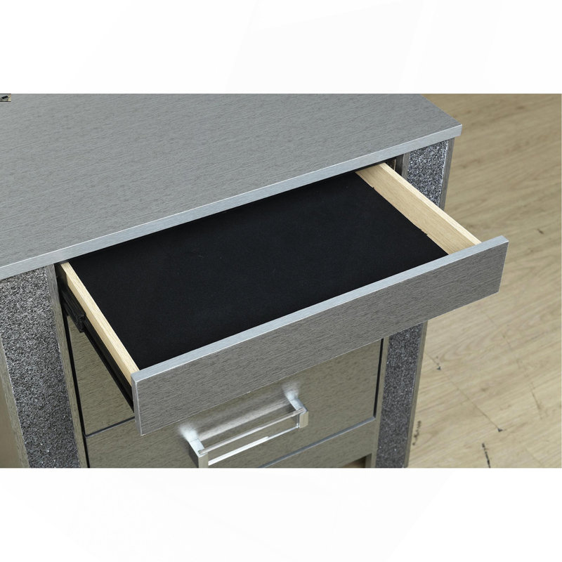 Silver Nightstand